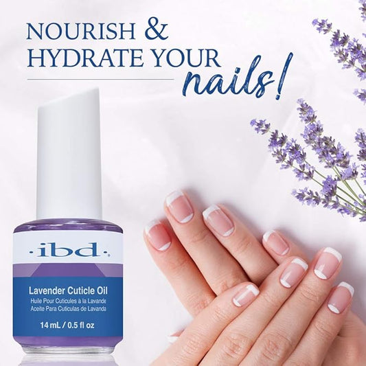 IBD Lavender Cuticle Oil – Moisturizing Nail Cuticle Oil for Nails, Softening and Nourishing for Healthy Nails, Lavender Scent, 0.5 fl oz