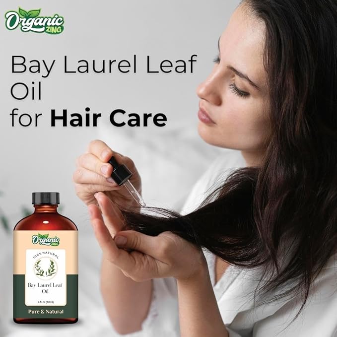 Bay Laurel Leaf (Laurus Nobilis) Oil | Pure & Natural Essential Oil for Skincare, Hair Care & Massage - 118ml/4 fl oz