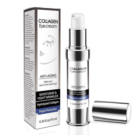 Eye Cream, Collagen Eye Stick,Under Eye Cream Anti Aging, Moisturizing Eye Balm Reduces Wrinkles Fine Lines Dark Circles, Puffiness Bags, Skin Firming, Under and Around Eyes Women Men
