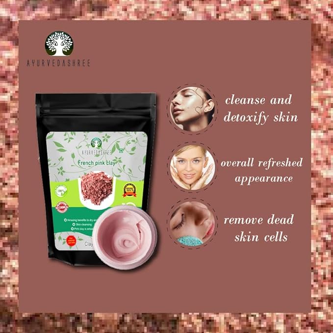French Pink Clay Powder 100 Gm