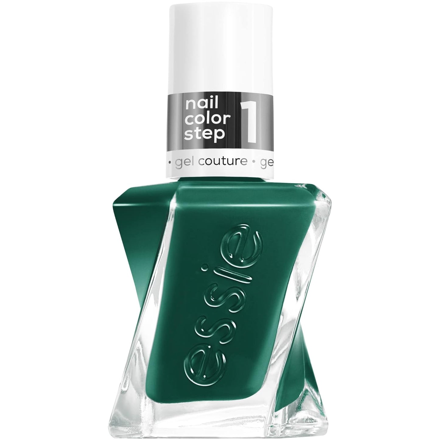 essie gel couture, Long-Lasting Nail Polish, 8-free Vegan, Fashion Freedom, Green, In-Vest In Style, 0.46 fl oz
