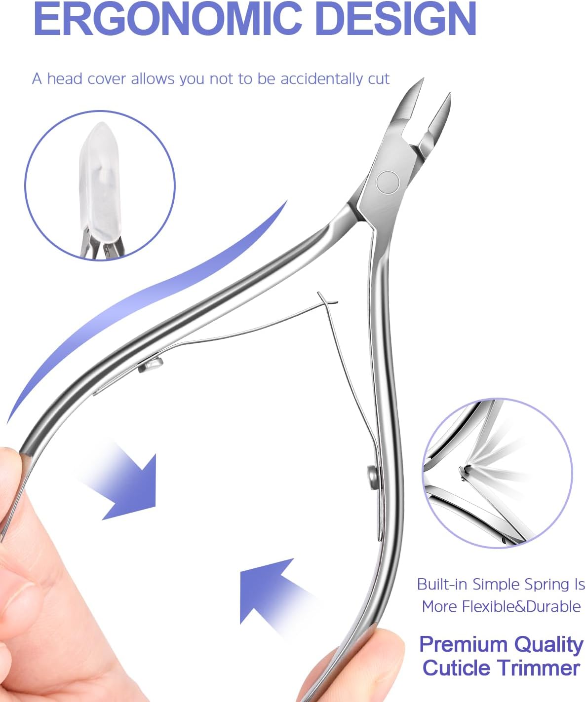 MORGLES Nail File and Buffer Blocks with Nail Care Kit, 13 Pcs Manicure Kit for Women with Milk and Honey Cuticle Oil and Cuticle Trimmer Set