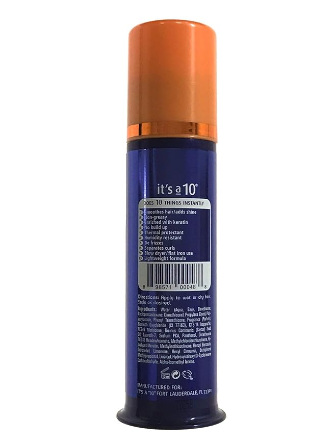 It's a 10 Haircare Miracle Leave-In Potion Plus Keratin, 3.4 fl. oz. (Pack of 2)