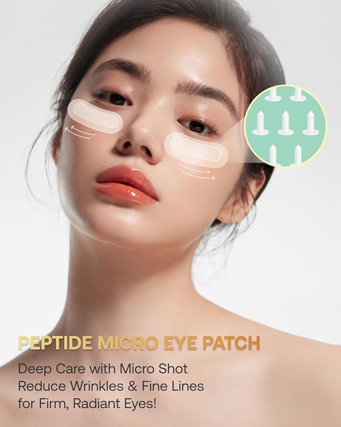 Geumsan Black Ginseng Peptide Under Eye Patches for Dark Circles & Wrinkles (2 Patches) | Hydrocolloid Eye Mask for Firming & Hydration | Korean Skincare | Deep Absorption Technology