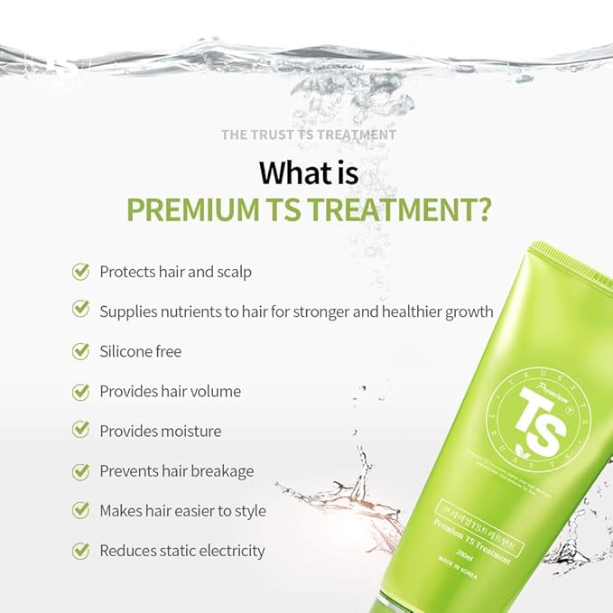Premium TS Treatment (6.8 Fl Oz) | Therapy for Dry, Damaged hair and Scalp| Phytoncide Scent with Essential Oil & Biotin & Natural Ingredients | Sulfate Free | Men & Women (All Hair Types)