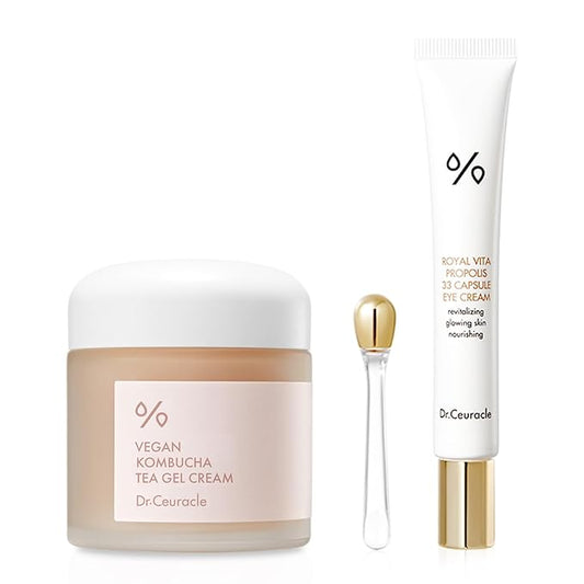 Dr.Ceuracle | Vegan Kombucha Tea Gel Cream + Royal Vita Propolis 33 Eye Cream