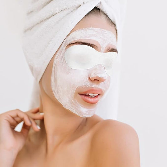 Non-Woven Eye Care Patches Paper, 100 Pieces Disposible Eye Mask Paper Cotton Spa Eyes Care Sheets Pads DIY Skincare Eyes Covers Beauty Tools for Facial Treatments, Moisturizing & Makeup Prep