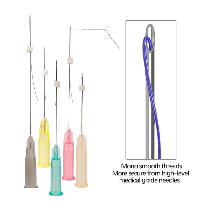 elves Pdo Threads for Face Lift & Whole Body Lifting, Pdo Mono Threads 29G38mm 20Pcs