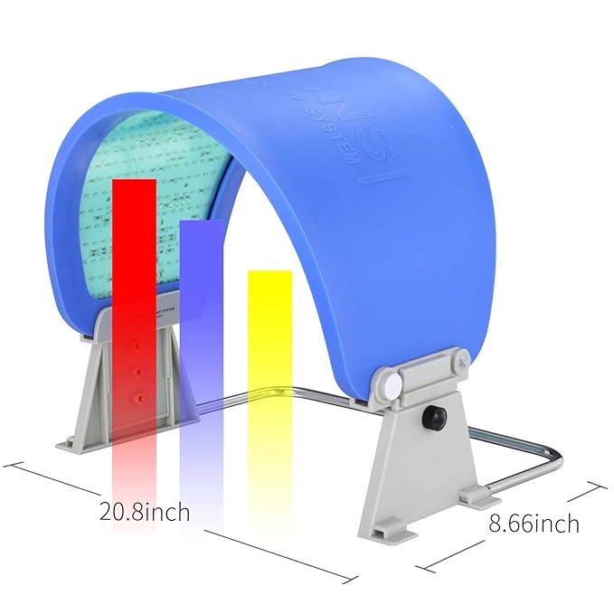 ZOVIE Infrared Light Therapy LED Facial Light Therapy Mask-Photons Facial Skin Care Machine LED Beauty Mask-Flexible Led Light Therapy(Navy-Blue)