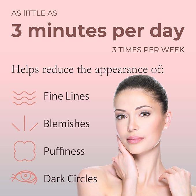 Red-Light-Therapy-for-Face,7 in 1 LED Light-Therapy-Wand for Face and Neck - Microcurrent Facial Device for Anti-Aging - Face & Eye Massager Skincare (7 Colors led Light)