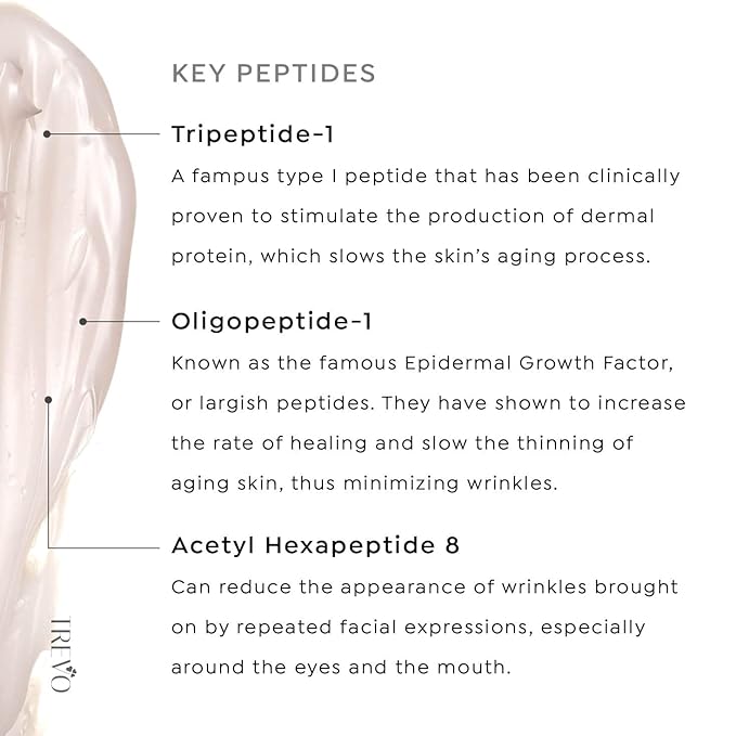 Trevo Peptide Hydrating + Firming Night Cream - Advanced Anti Aging Face Cream - Hydrating Face Moisturizer - Peptides, Retinol & Vitamin B3 - Reduce Fine Lines, Anti Inflammation - 50g/1.8oz