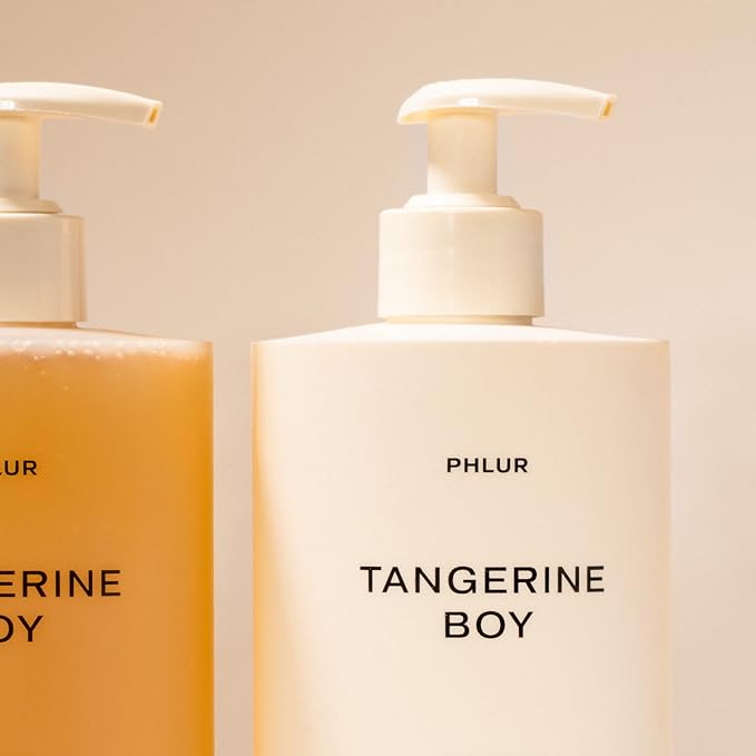 PHLUR Tangerine Boy Body Lotion - Moisturizes & Replenishes Dry Skin - Spicy Citrus Body Lotion for Women & Men with Lemon, Ginger, Tangerine, Jasmine & Black Pepper (16 Fl Oz)