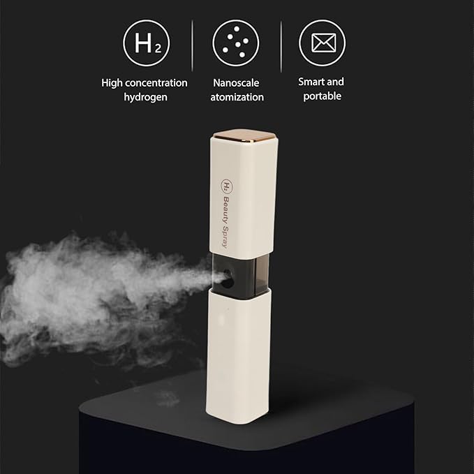 Nano Facial12ml White Mini Face Humidifier, Portable USB Rechargeable Face Humidifier for Hydration Skin Care