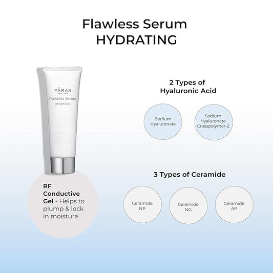 Flawless Serum Hydrating 2.8 oz. | Use alone or with YAMAN's Photo Plus Series