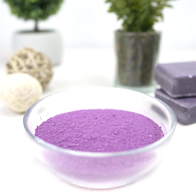 Kaolin Lavender Clay Cosmetic Grade Powder - 100% Pure Natural Powder - Great For Skin Detox, Rejuvenation, and More - Heal Damaged Skin - DIY Clay Face Mask (6 oz)