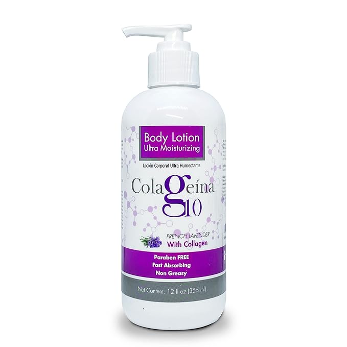 Colageina 10 Daily Ultra Moisturizing Body Lotion With Hydrolyzed Collagen, 12 FL Oz, Bottle