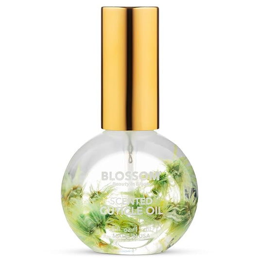 Blossom Cuticle Oil for Nails, Hydrating, Moisturizing, Gourmand Scented Nail Oil Cuticle Care, Infused with Real Flowers, Made in USA, 0.5 fl. oz, Matcha