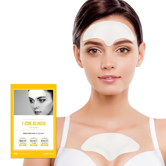 Hydrating & Anti-Wrinkle Patches for Forehead & Frown Lines – Korean Skincare with Collagen, Hyaluronic Acid & Vitamin E 8-Hour Overnight Face & Chest Lifting Mask (12 Count (Pack of 3))