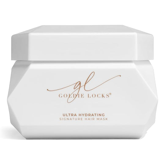 Goldie Locks Ultra Hydrating Signature Hair Mask, Deeply Restores Hydration, Prevents Damage, Protects Color, Reduces Frizz, Strengthens, Moisturizes, Nourishes, Revitalizes Healthy Shine, 6.8 Fl Oz
