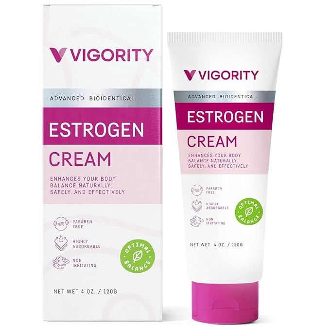 VIGORITY Women’s Balance & Glow Duo – KP Body Scrub + Estrogen Cream