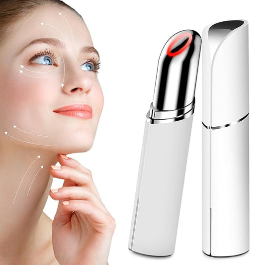 Neck Face Massager, BUV Face Sculpting Tool, 3 Color Modes and Vibration for Facial Massager, Mini Led Face Sculpting Device for Skin Care, Baby White