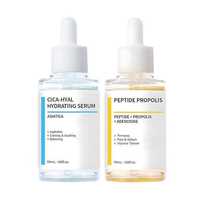 Hydration & Wrinkle Renewal Serum, Peptide Propolis Complex, Anti Aging Facial Serum, Deep Moisturizing & Skin Renewal, Suitable for All Skin Types