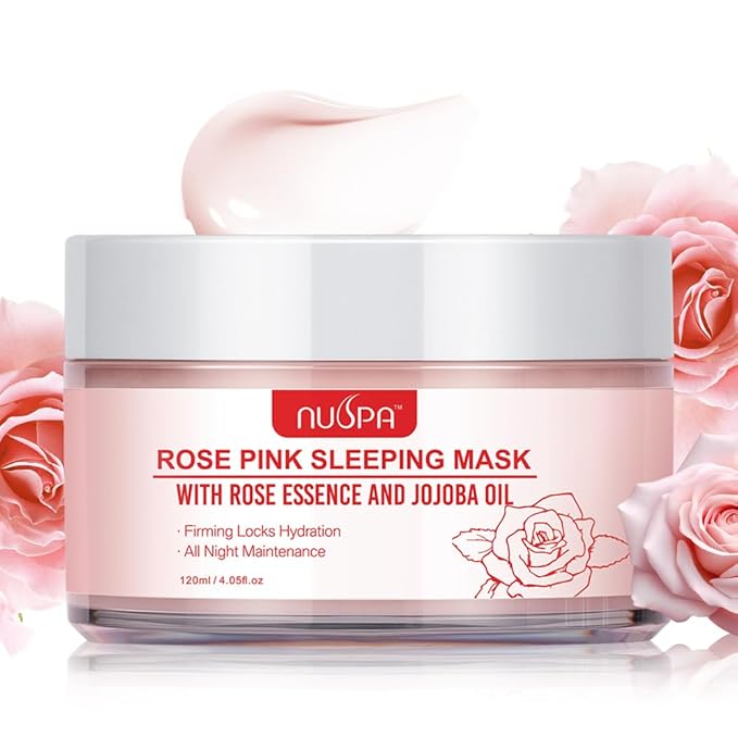 Organic Rose Face Clay Mask, Wash Off Repairing Facial Mask Skincare,Anti Wrinkle Remove Dark Circle Foot Facial Skin Care Treatmet for Women,Men Daily