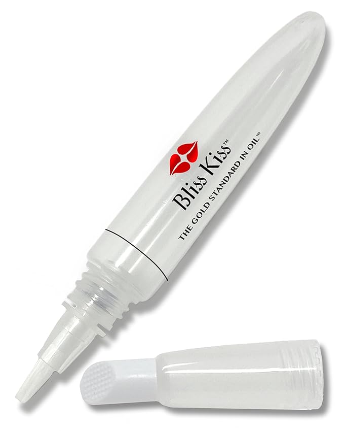 Bliss Kiss Refillable Cuticle Oil Pen for Nails - Empty 8 ml Squeeze Nail Oil Pen with brush applicator from 1-Pack