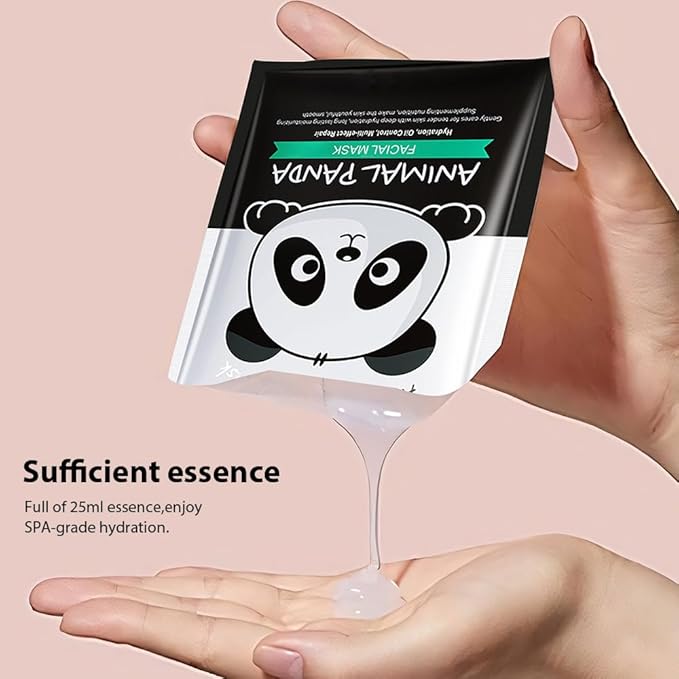 Kaely 8 Pack Animal Character Sheet Masks, Face Masks for Kids Teens Skin Care, Korean Soothe Facial Mask for All Skin Types, Girls Night Skincare Spa Party, Birthday Gifts for Women Men, Set02