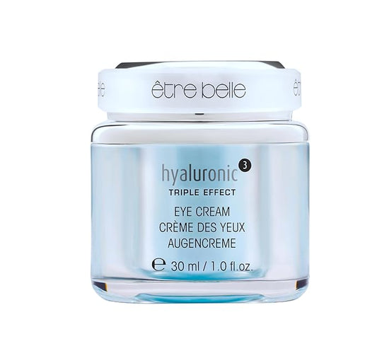 être belle Hyaluronic³ Eye Cream | Anti Aging Under Eye Cream for Puffiness And Dark Circles with Hyaluronic Acid, Quicklift, Eyeseryl, Grape Seed Oil | Lifts and Firms Eyes Contour, 30 ml /1 Fl Oz