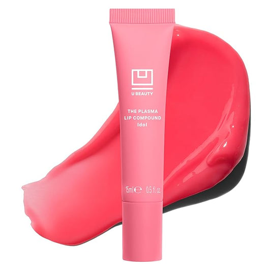 U Beauty The PLASMA Tinted Lip Compound Anti-Wrinkle & Anti-Aging Treatment - Shimmery Plumping Lip Gloss with Hyaluronic Acid, Shea Butter, Salicylic Acid & Peptides to Deeply Hydrate, Idol- 15 mL