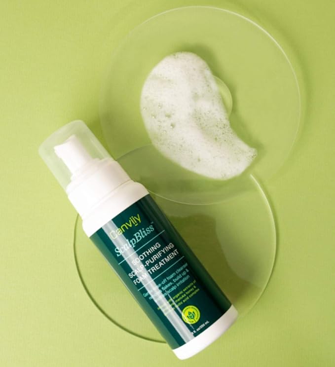 ScalpBliss Soothing Scalp-Purifying Foam Treatment to Clear Flakes, Product Build Up, and Soothe Scalp Irritation,