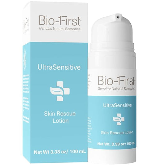 Ultrasensitive Skin Rescue Lotion - Body & Face Moisturizer - Hydrating Skin Care Rosacea, Rashes, or Dry, Itchy Skin - pH Balanced - Non-Toxic - Hypoallergenic - 3.38 oz