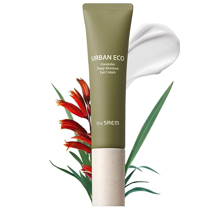 THESAEM Urban Eco Harakeke Deep Moisture Eye Cream 1.01oz. - Vegan Under Eye Cream with Harakeke Root Extract - Calms Puffiness - Reduces Fine Lines - Replenishes Vitality and Moisture of Tired Eyes