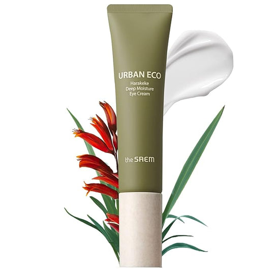 THESAEM Urban Eco Harakeke Deep Moisture Eye Cream 1.01oz. - Vegan Under Eye Cream with Harakeke Root Extract - Calms Puffiness - Reduces Fine Lines - Replenishes Vitality and Moisture of Tired Eyes