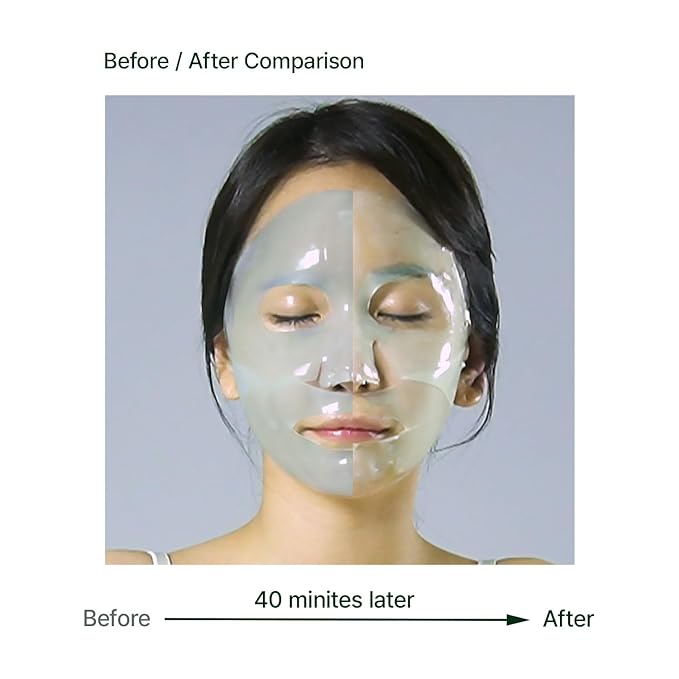 WELLDERMA Premium Cica Mask Treatment Repair Fitting Korean Mask 4Sheets hydrogel, centella Sensitive skin, Firming, soothing for Smooth & Clear Face Skin