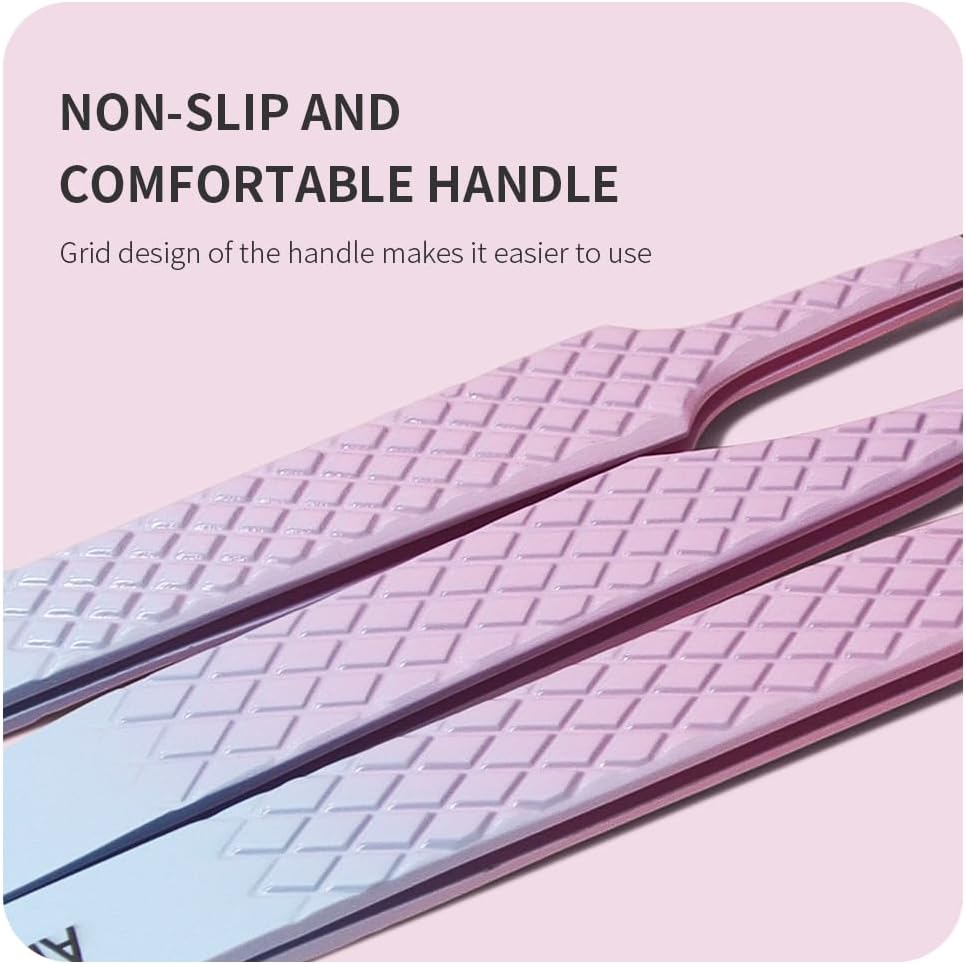 Eyelash Extension Tweezers,Fiber Tip Grip Boot Volume Lash Tweezers,Professional Pointed Lash Extension Tweezers for Easy Lash Application and Removal-F06