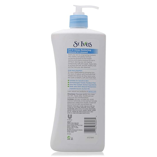 St. Ives 24 hour Deep Restoring, Almond only Body Lotion 21 oz