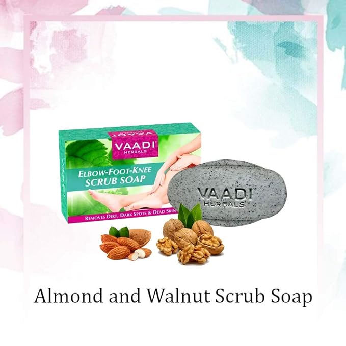 Vaadi Herbals Elbow Foot Knee Scrub Soap 6x75g
