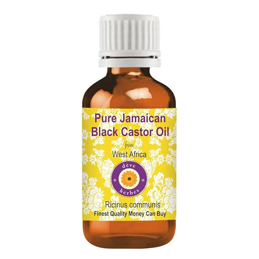 Deve Herbes Pure Jamaican Black Castor Oil (Ricinus communis) Infused 30ml (1 oz)