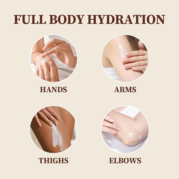 Goat Milk Lotion, Moisturizing Body Milk Lotion for Dry Skin Women and Men, Long-lasting and Non-greasy Organic Goat Milk Moisturizer for Face and Body (500ML)