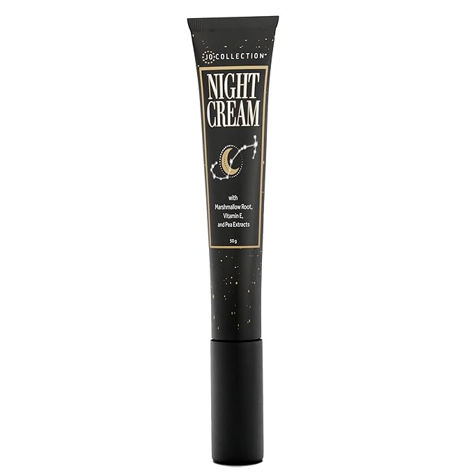 Night Cream with Marshmallow Root, Vitamin E, Pea Extracts and Jojoba esters | Moisturizes, Nourishes, Hydrates, Balances, Protects and Repairs | 50g