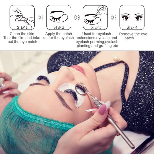 Under Eye Pads, Lint Free Lash Extension Eye Gel Patches for Beauty Salon False Eyelash Extensions Grafting, Hydrogel Eye Mask Beauty Makeup Tool