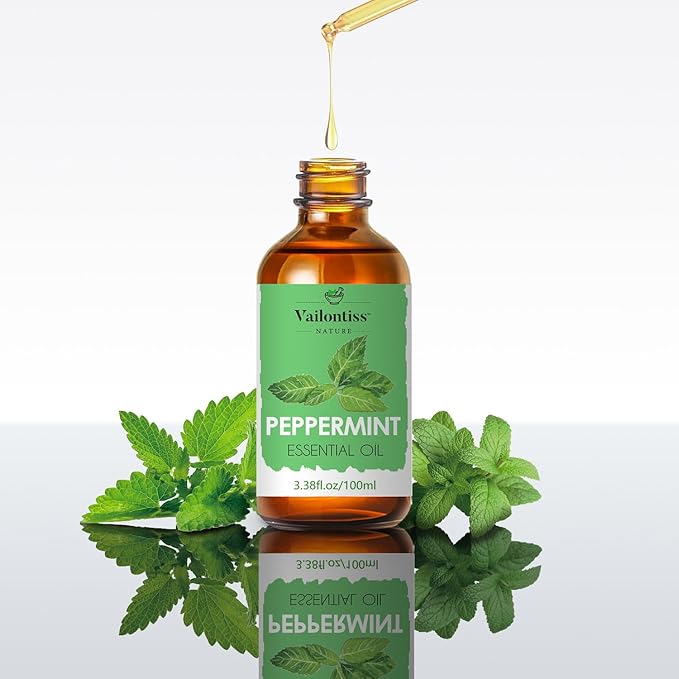 Peppermint Oil, Scalp & Hair Strengthening Oil, hair oils for Hair Growth, Dandruff Removal and Hair Strengthening for All Hair Types(Peppermint Oil, 100ml)