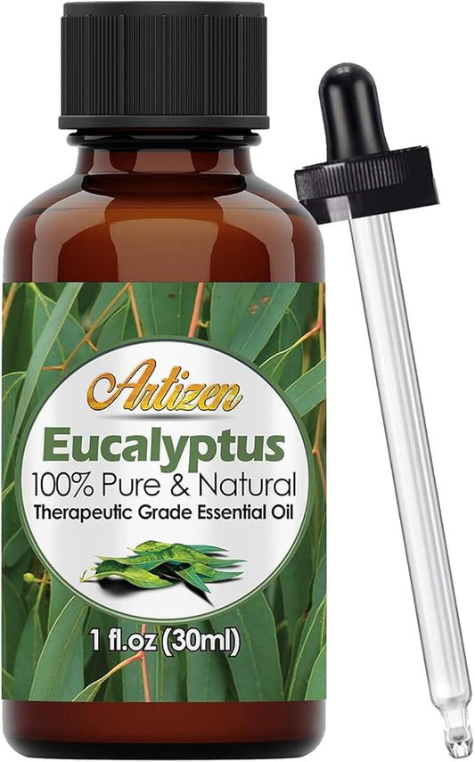 Artizen 30ml Eucalyptus Essential Oil (100% Pure & Natural - Undiluted) - 1 Fluid Ounce - Therapeutic Grade Eucalyptus Essential Oils - Essential Eucalyptus Oil for Sauna, Aromatherapy & More