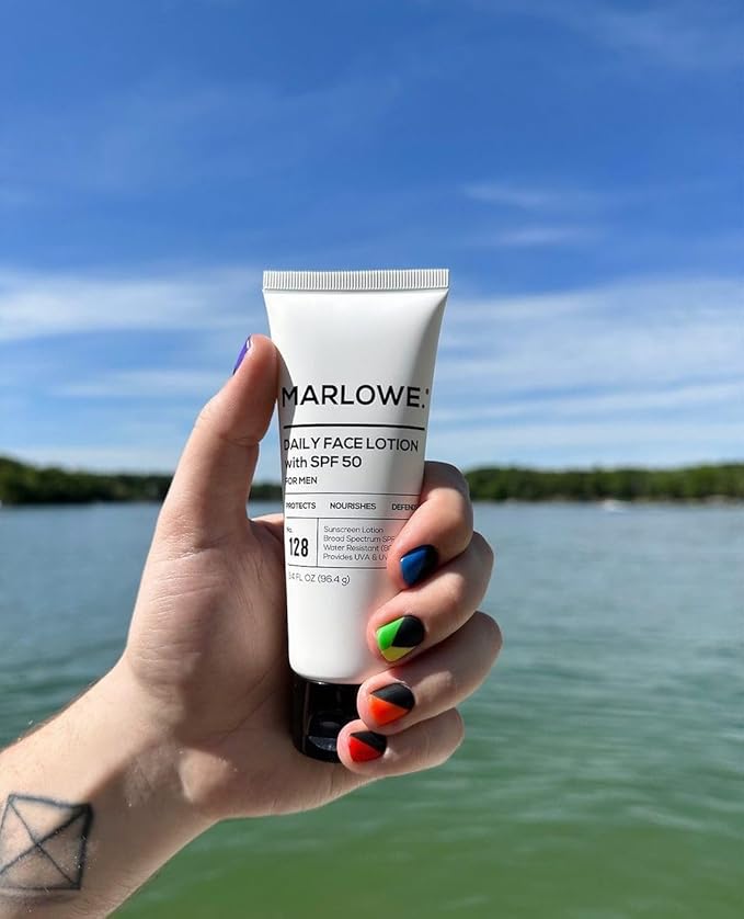 Mens Skin Care Set, No. 204 Daily Essential Face Kit, No. 121 Facial Cleanser, No. 123 Facial Moisturizer, No. 127 Eye Cream, No. 128 Daily Face Lotion with SPF 50, Great Gift for Men