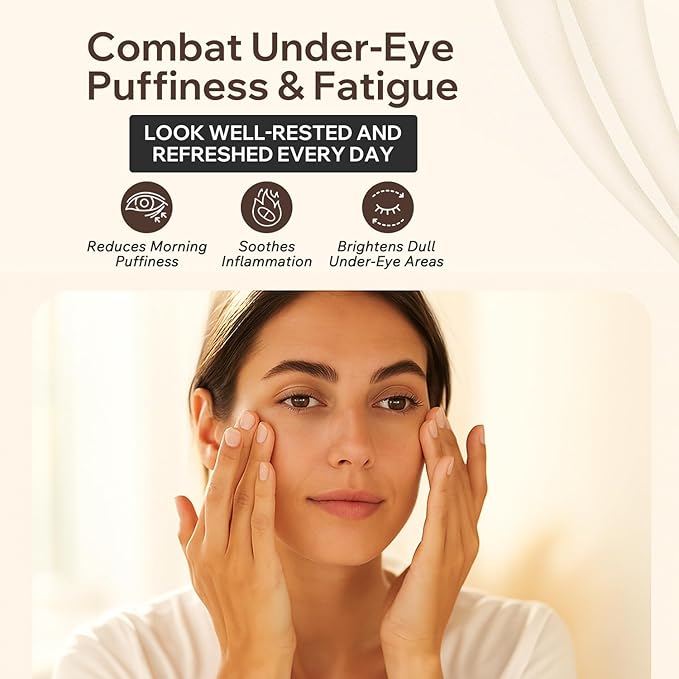 Sericin Reviving Eye Serum - Age Defying Eye Serums with Silk Protein to Smooth Fine Lines & Hydrate- Night Eyes Serums Reduces Puffiness & Fine Lines- Wrinkle Serum for Youthful Skin- 1.2 OZ