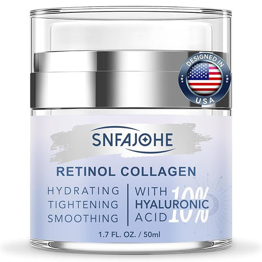 Instant Face Lift Cream with Retinol,Collagen & Hyaluronic Acid, Anti-Aging Moisturizer for Face, Neck & Décolleté, Neck Firming Cream for Women & Men, 1.7 Fl Oz