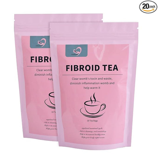 Aromlife Natural Fibroid Tea Pack of 2, Fibroid Shrink & Ovarian Cysts Natural Remedy, Fertility Tea for Women Conception and Hormone Balance with Brown Sugar, Flos Lonicerae