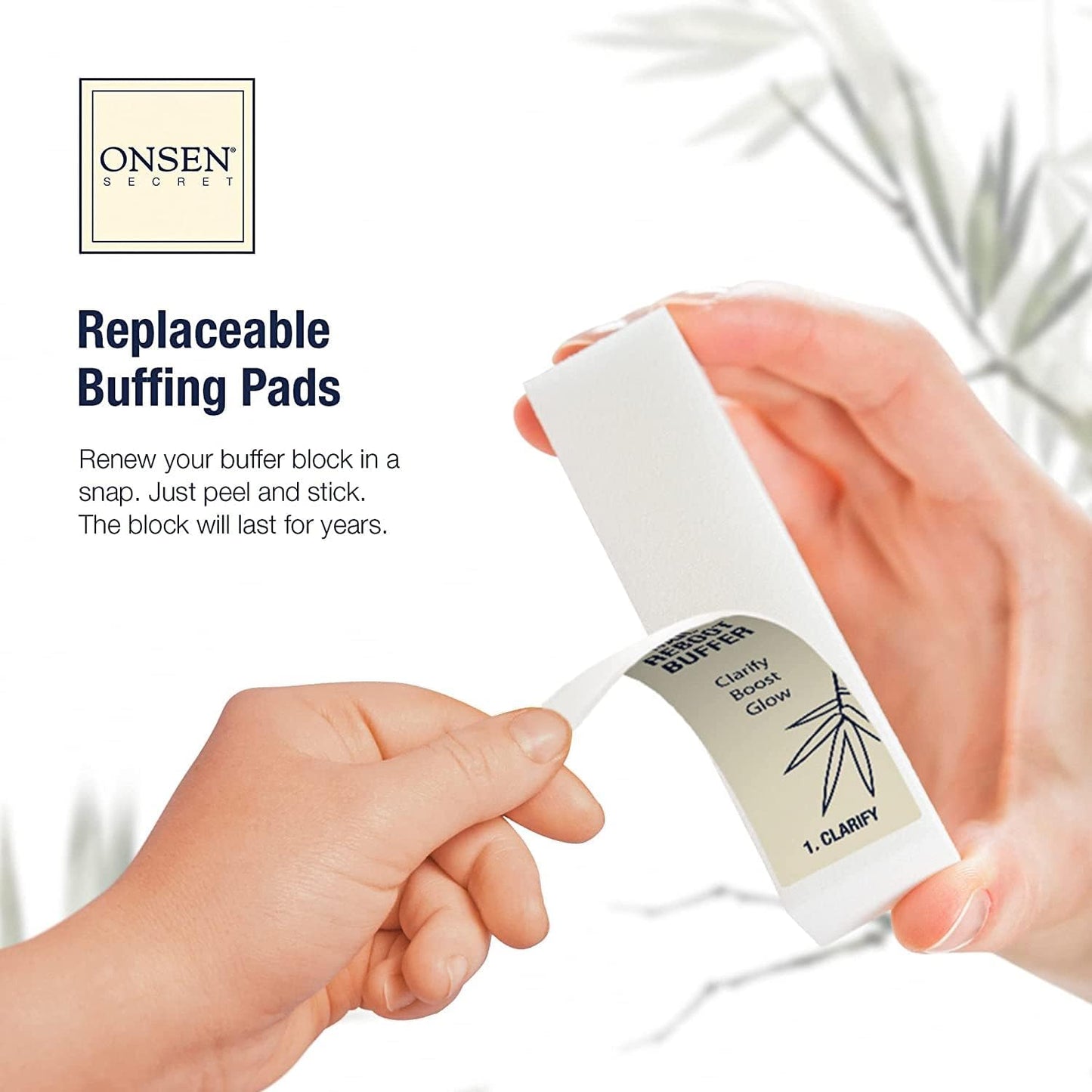 Onsen Secret Complete Nail Reboot Kit w/Nail Reboot Oil 10ml, Nail File 120/180 Grit Double Sided, A 3-Way Nail Buffer Block & Cuticle Serum-15ml w/Cuticle Oil in Action-Super Value Pack